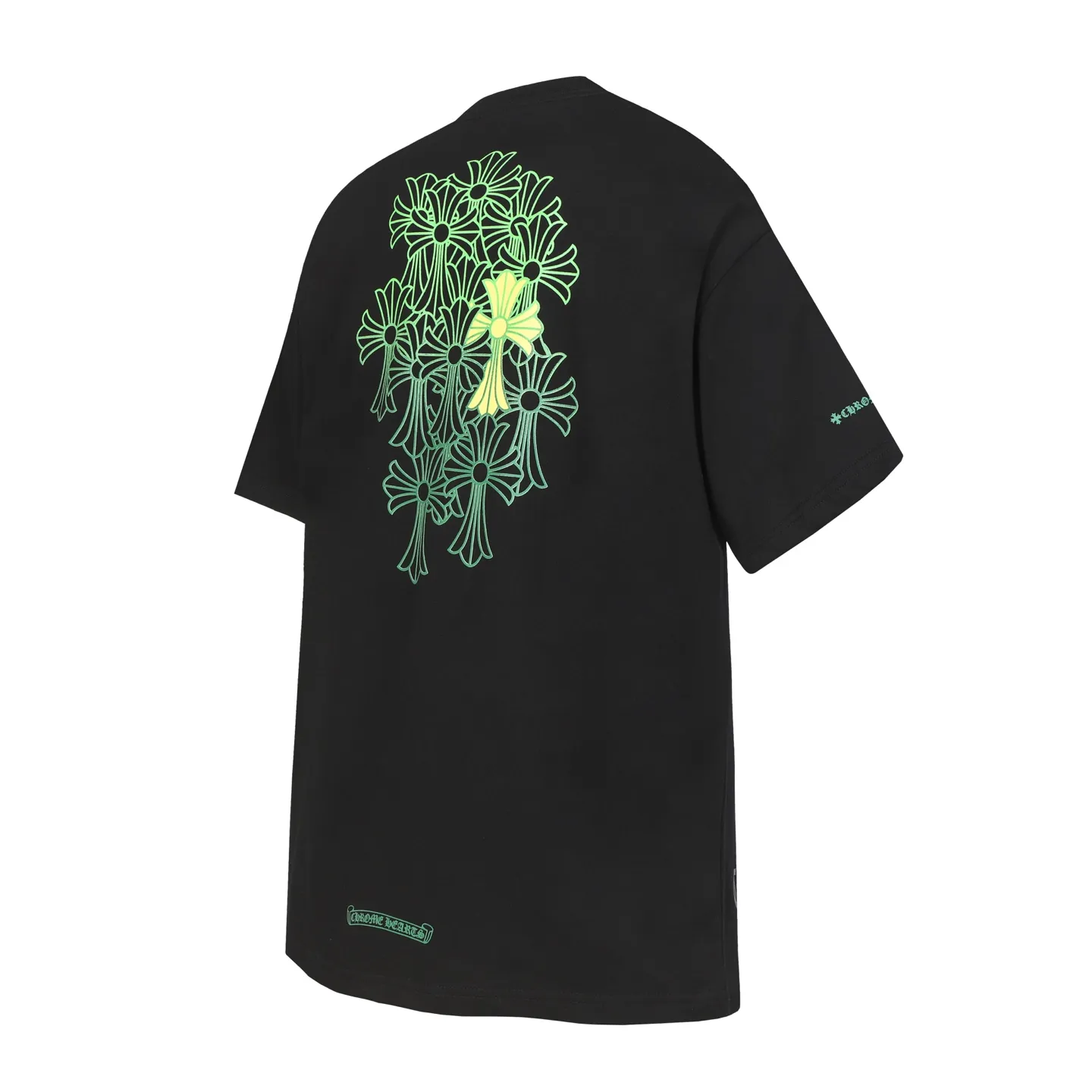 P160 Chrome Hearts CH Chrome Hearts Color Overlay Cross Print Short Sleeve T-shirt Uses direct injection imported machine printing. Hardware and accessories are all milled and customized. Correct configuration. Black 2025 Chrome Hearts ZP packaging. 260 grams of custom dyed double yarn cotton. Large version. Loose and stylish. Different from lower versions, slim and long version with upper body and hip stretch. 100% commitment: top quality. Not fast food. Highest version on the market. Top quality - different from ordinary versions on the market. If you care about quality, you should also respect the price. Absolutely 0 after-sales service and 0 return rate so far. It’s hard not to love the style - 260g double yarn cotton custom dyed fabric - Correct high-density main mark, washed tag, hand-sewn